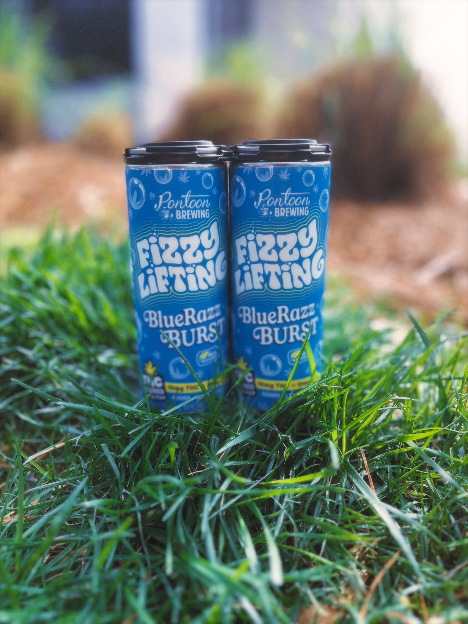 Fizzy Lifting Blue Razz Burst THC Soda – 4‑Pack (10mg Delta‑9 | Fast‑Acting Candy Soda)