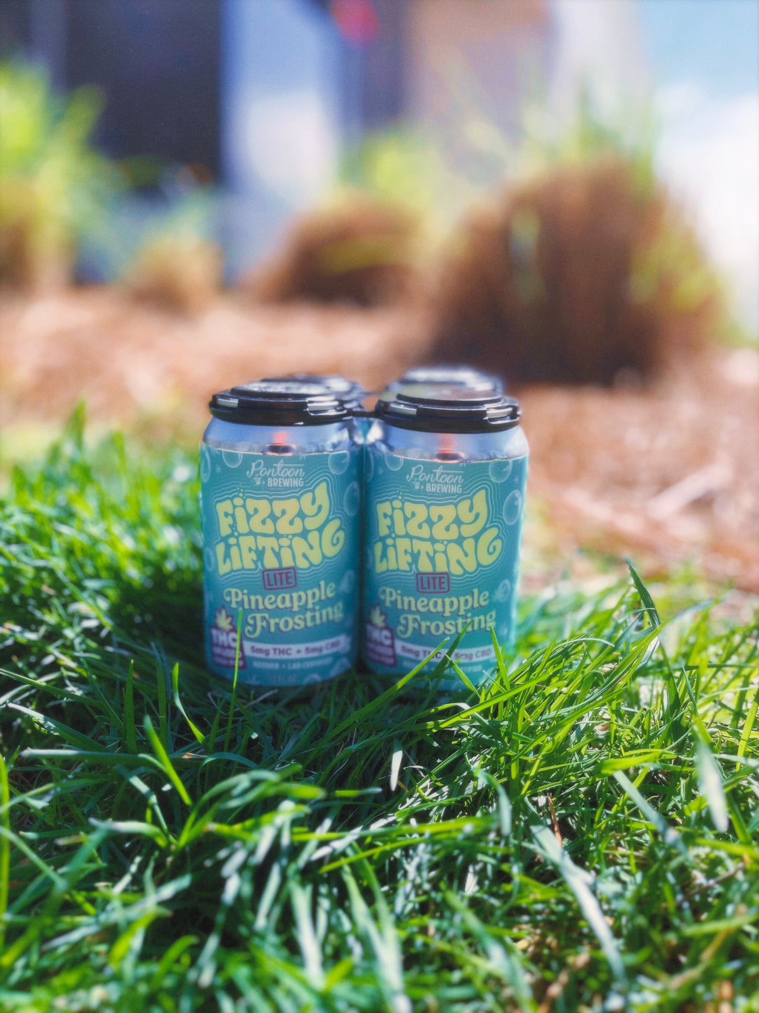 Fizzy Lifting Lite Pineapple Frosting – 4‑Pack (5mg Delta‑9 | Light Lift THC Soda)